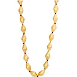 Ahilya Jewels 92.5 Sterling Silver Single Strand Dholki Bead Necklace-image-2