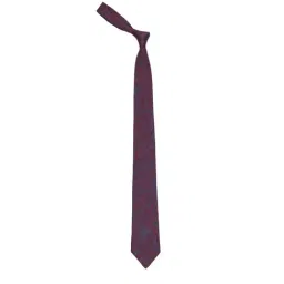 Louis Philippe Maroon Textured Tie-image-73