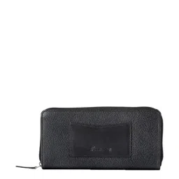 Mai Soli Coco Black Solid Zip Around Wallet for Women-image-21