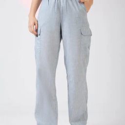 Globus Blue Textured Trousers-picture-15