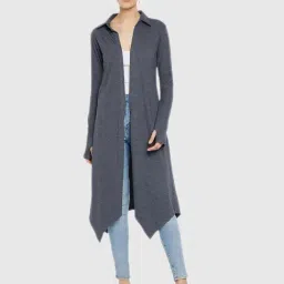 Hypernation Blue Melange Shrug-image-58