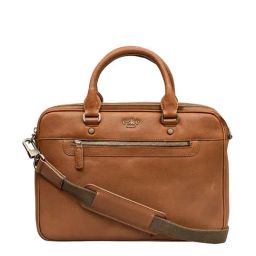 Eske Brown Leather Large Messenger Bag-image-52