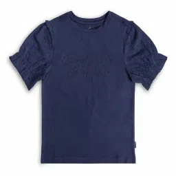 Beverly Hills Polo Club Kids Navy Embroidered Top-image-77