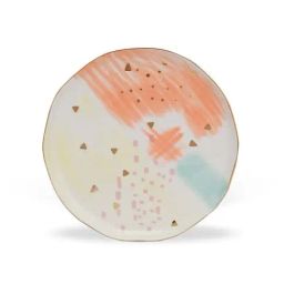 Home4U 'Dazzle' Multicolor Stoneware 23 cm Serving Plate - Set of 1-image-32