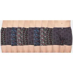 Dollar Bigboss Multicolored Cotton Regular Fit Printed Trunks (Pack of 10)-7