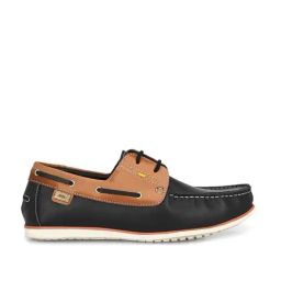 Hitz Men's Black Boat Shoes-image-44