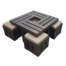 Ikiriya Palladio Solid Brown Wood Coffee Table Mahogany Finish-image-62