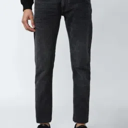 Peter England Jeans Black Skinny Fit Jeans-picture-7