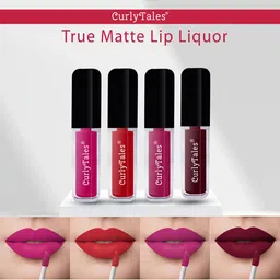 CurlyTales Set of 4 True Matte Lip Color 4 ml - Shade 04, 11, 12, 13-7