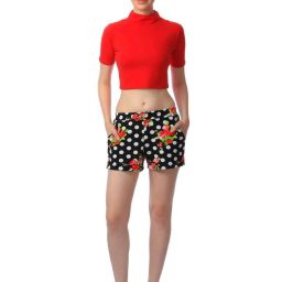 Cation Red Regular Fit Crop Top image 4