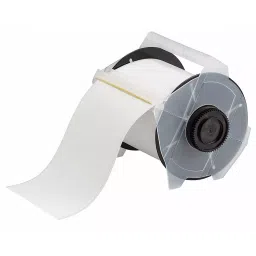 BRADY Printer Label Roll Polyester White 4 inch x 50 ft, 29TT42-16
