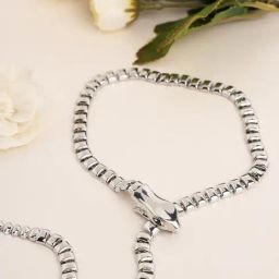 Prita by Priyaasi Stunning Snake Silver-Plated Open Necklace-15