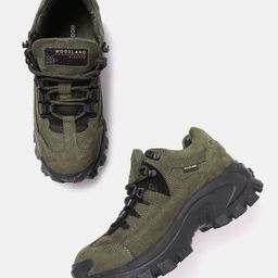 Woodland Men Leather Trekking Shoes-33