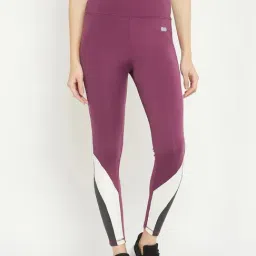 Clovia Purple Regular Fit High Rise Tights-picture-13