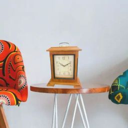 CHRONIKLE Rectangular Brown Wood Table or Desk Clock-17