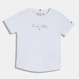 TOMMY HILFIGER Girls White Solid T-Shirt-image-50