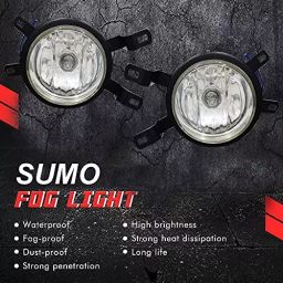 Auto Pearl LED Fog Lamp Light with Wiring Kit Compatible For Tata Sumo image 3