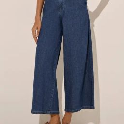 LOV by Westside Blue Wide-Leg High-Rise Denim Jeans-image-48