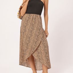 StyleCast Roar Chic Halter Neck Animal Print Midi A-Line Dress-image-42