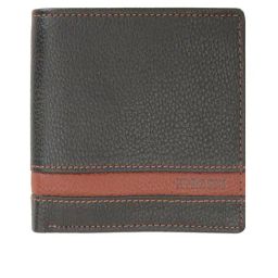 HIROSHI Black Textured Leather Bi-Fold Wallet-31