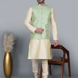 MAG Men Round Neck Kurta With Churidar-picture-12