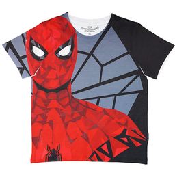 Marvel by Wear Your Mind Boys Black & White Printed Round Neck T-shirt-image-65