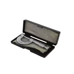 A.D INTERNATIONAL Economical Outside Micrometer 0-25 mm Range 0.01 mm Graduation, Chrome Plated Finish and Ratchet Stop, R0-VBVF-2SXN-23