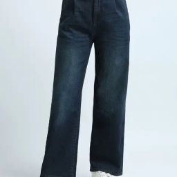 U.S. Polo Assn. Blue Relaxed Fit High Rise Jeans-image-56