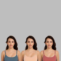 Women Cotton Dark Green,Brown,Orange Non Padded Non-Wired Lingerie Bra Sport wear Gym Crop Tank Top-picture-33