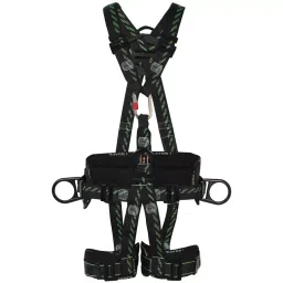ISSAFE Hulk Series 2.29 Kg Black & Green Full Body Harness, ISF-100-image-69
