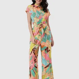 Fabindia Multicolored Printed Jumpsuit-image-9