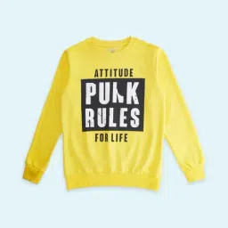 Pantaloons Junior Yellow Cotton Printed Full Sleeves Sweatshirt-picture-26