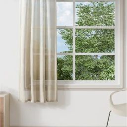 Ddecor Live Beautiful Beige Polyester 5 ft Window Curtain-image-13
