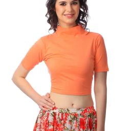 Scorpius Orange Crop Top-45