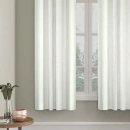 HOSTA HOMES White Polyester Window Blackout Curtain-8