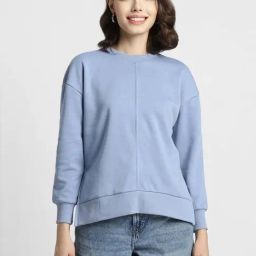 Forever 21 Blue Regular Fit Sweatshirt-picture-34