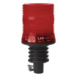 RS PRO Red Flashing Beacon 10-100 V DC Flexi DIN Mount LED Bulb IP56, 9076012-image-4