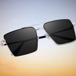 Arzonai Unisex Square Sunglasses with UV Protected Lens-picture-44