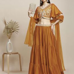 MADHURAM Embroidered Ready to Wear Lehenga & Blouse With Dupatta-image-47