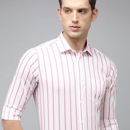 Park Avenue Men Super Slim Fit Striped Formal Shirt-image-52