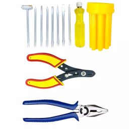 VMTRONIX 8 in 1 Screwdriver Set, Wire Stripper & Plier Hand Tools Kit for Home Use (Set of 3)-28