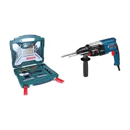 Bosch GBH 2-28 DV Rotary Hammer Drill 28 mm SDS with X50Ti Drill Bit Set Combo image 2
