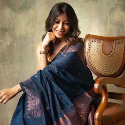 SHOP DROP Woven Design Embroidered Mysore Silk Saree-picture-54