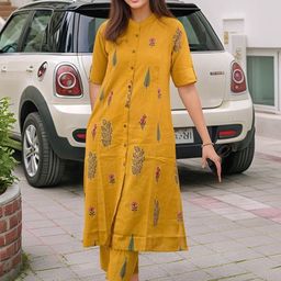 Moda Rapido Women Ethnic Motifs Printed Kurta with Trouser-picture-0