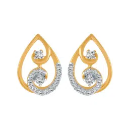 P.C. Chandra Jewellers 18 kt Gold & Diamond Earrings-picture-13