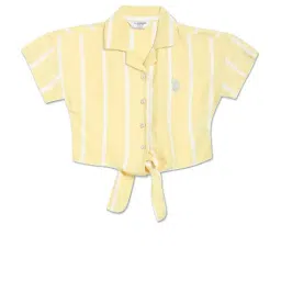 U.S. Polo Assn. Kids Yellow Striped Shirt-picture-18