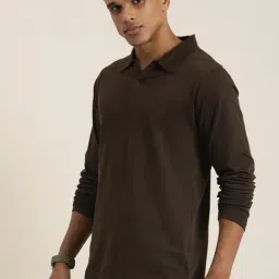 Dillinger Chocolate Brown Regular Fit Cotton Polo T-Shirt-picture-36