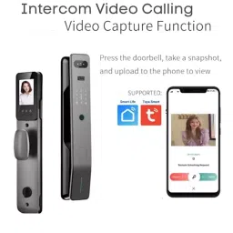 GOLENS Luxury Digital Door Lock 3D Face ID LCD Display Biometric, X101 image 4