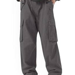 SZN Men Relaxed Fit High-Rise Trousers-image-87