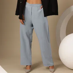 Chemistry Women Mid-Rise Flared Fit Parallel Trousers-picture-29